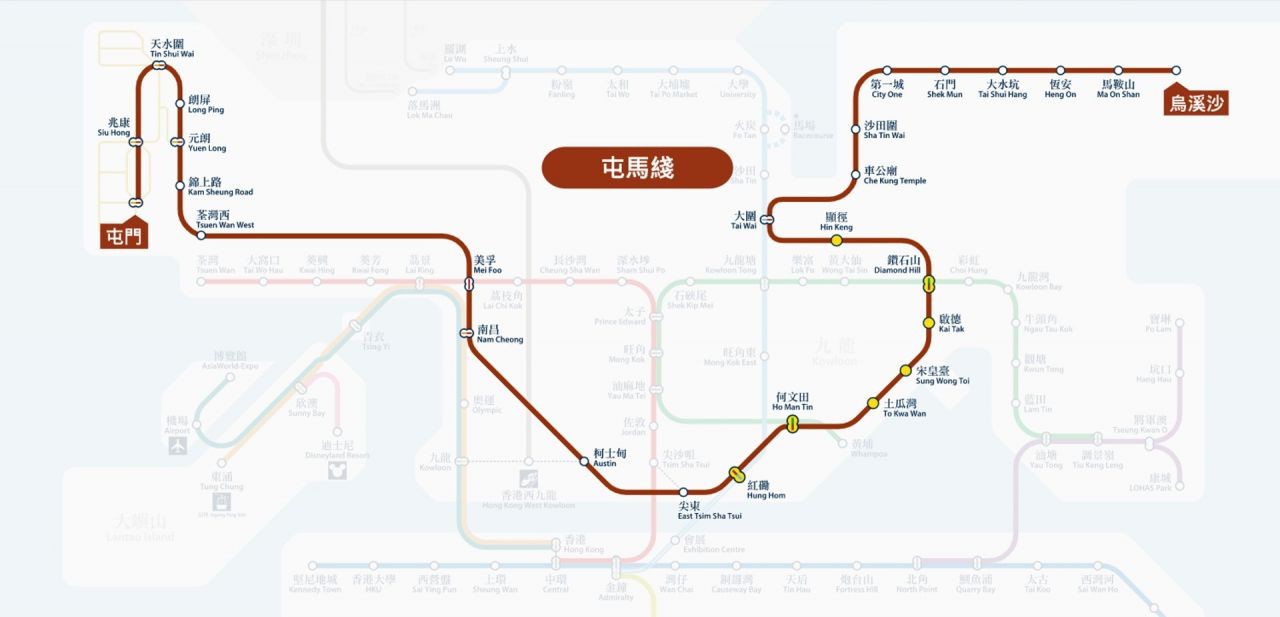 Proyek Pembangunan Jalur MTR Tuen Ma Line Telah Selesai. Stasiun MTR To Kwa Wan dan Sung Wong Toi Akan Dibuka Tanggal 27 Juni 2021. To Kwa Wan Ke Tsuen Wan West Hanya 24 Menit