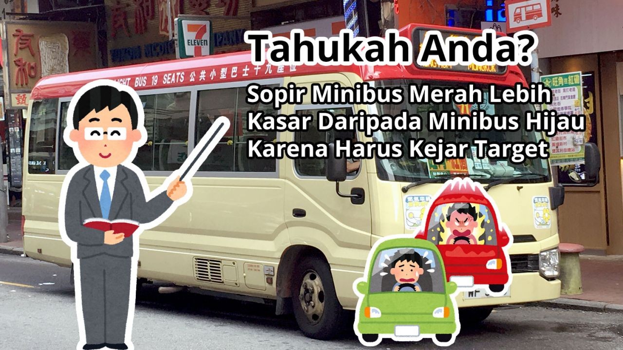 Tahukah Anda? Sopir Minibus Merah Lebih Kasar Daripada Minibus Hijau Karena Harus Kejar Target