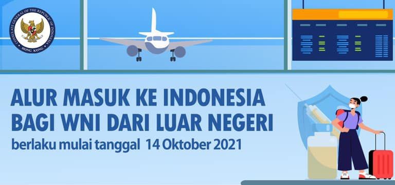 Alur Masuk Ke Indonesia Bagi WNI Dari Luar Negeri Yang Berlaku Mulai 14 Oktober 2021