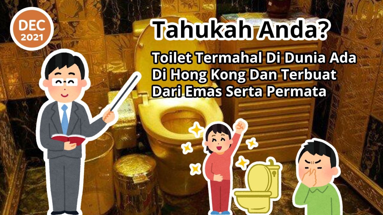Tahukah Anda? Toilet Termahal Di Dunia Ada Di Hong Kong Dan Terbuat Dari Emas Serta Permata