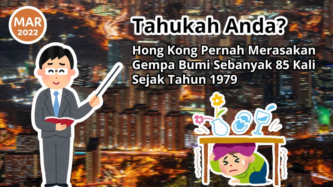 Tahukah Anda? Hong Kong Pernah Merasakan Gempa Bumi Sebanyak 85 Kali Sejak Tahun 1979