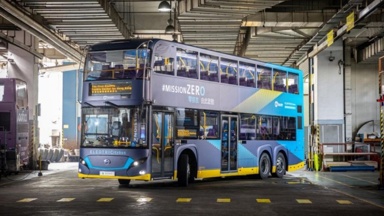 Bus Tingkat Listrik Pertama Di Hong Kong Mulai Beroperasi 19 Juni 2022 Antara Kennedy Town Dan Causeway Bay