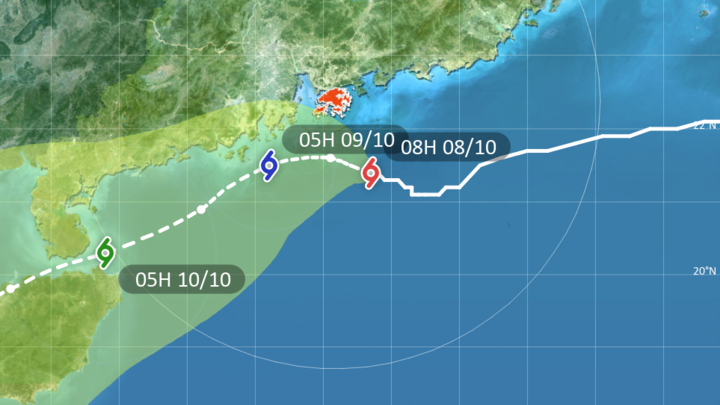 Sinyal Topan Tropis Di Hong Kong Akan Naik Menjadi No.8 Hari Ini 8 Oktober 2023 Pukul 12.40